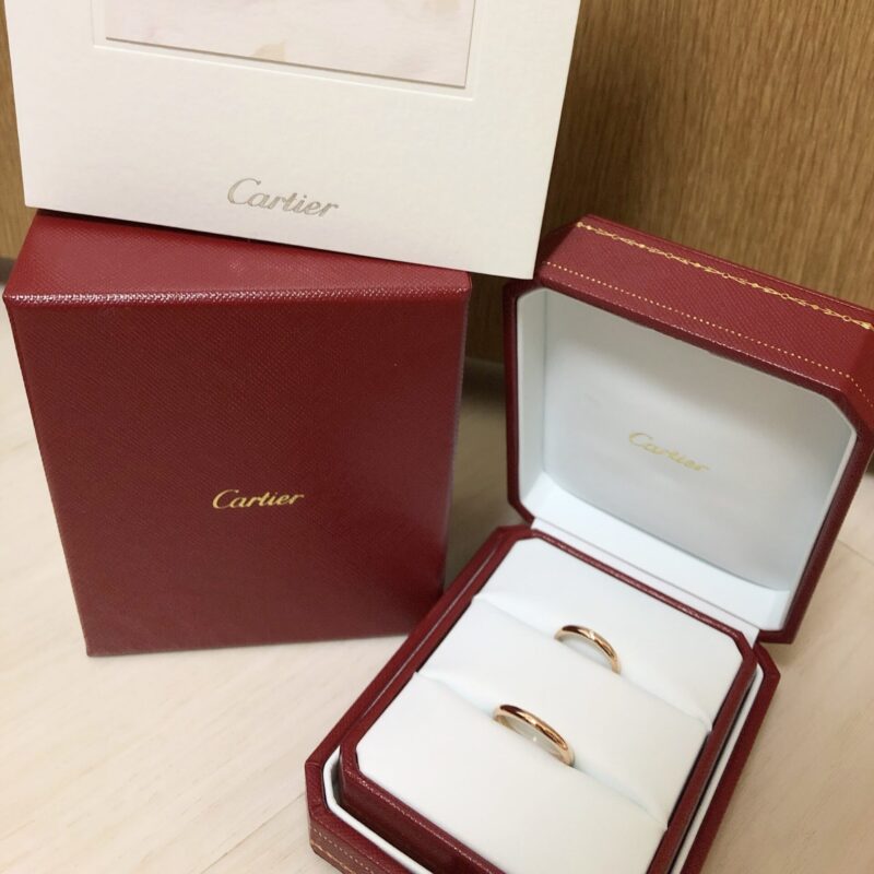 結婚指輪購入レポ】カルティエの銀座本店で結婚指輪(1895