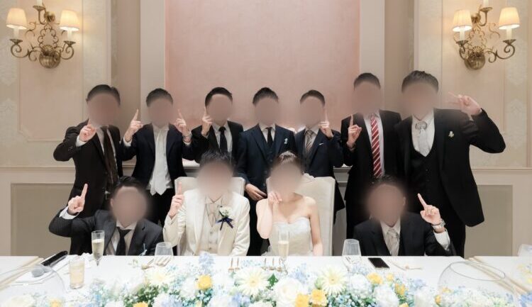 結婚式当日レポ27 高砂ゲスト写真 アニヴェルセルみなとみらいでの結婚式